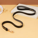 PAWS ASIA Wholesale Custom Pet Luxury Fashion Leather Large Dog Collars And Leash