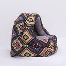 PAWS ASIA Supplier Dropshipping Small Pet Plush Detachable Half Enclosed Fancy Cat Bed Dog
