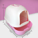 PAWS ASIA Manufacturers Brown Large Space Enclosure Cat Litter Box With Drawer And Shovel Pet Toilet
