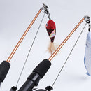 PAWS ASIA Wholesale Hot Selling Interactive Retractable Teaser Stick Fishing Rod Cat Toy Wand