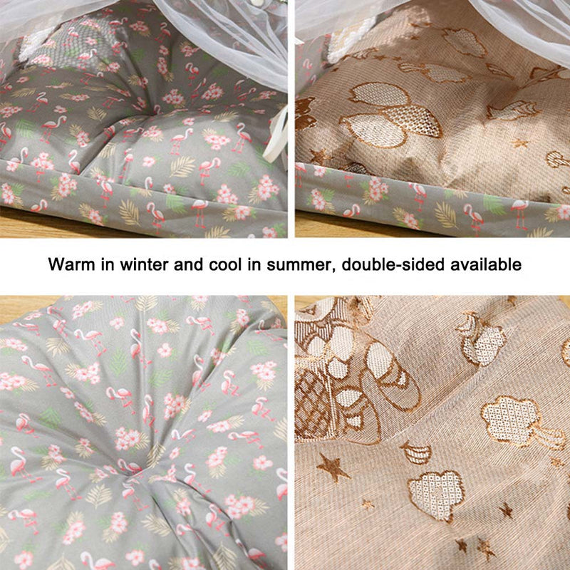 PAWS ASIA Wholesale Indoor Luxury Princess Trendy Foldable Washable Cat Bed Tent Small Dog Bed