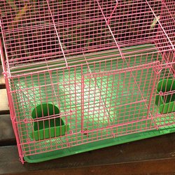 PAWS ASIA Chinese Factory Wholesale Cheap Commercial Indoor Large Breeding Rabbit Cage Aviary With Tray