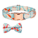 PAWS ASIA Manufacturers Western Style Luxury Colorful Pattern Removable Bow Tie Dog Collars