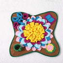 PAWS ASIA Wholesale Foldable Non Slip Pet Feeding Nosework Treats Mat Dog Sniffing Mat Puppy Training