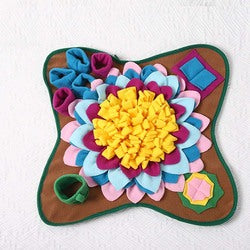 PAWS ASIA Wholesale Foldable Non Slip Pet Feeding Nosework Treats Mat Dog Sniffing Mat Puppy Training