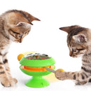 PAWS ASIA Suppliers Wholesale Custom Eco Friendly Automatic Tease Interactive Amusing Suction Cup Cat Toy With Catnip