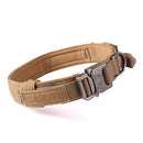 PAWS ASIA Factory Metal Buckle Padded Nylon Outdoor Training Tactical Dog Collar With Handle