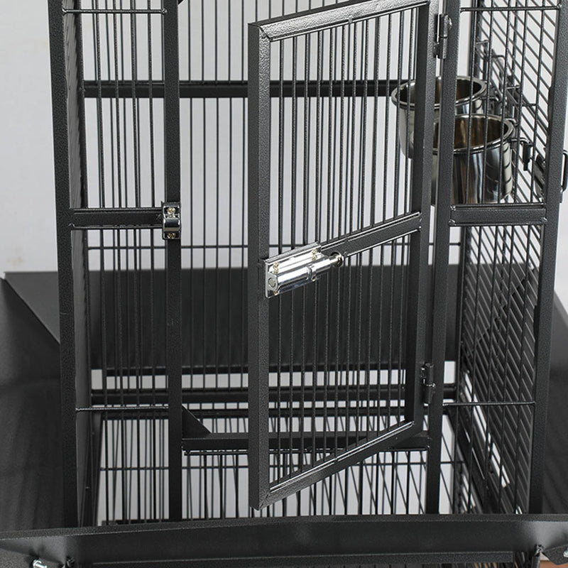 PAWS ASIA Suppliers Luxury Large Bird Cage Play Top With Tray And Wheels