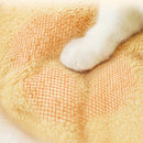 PAWS ASIA Suppliers Eco Portable Cute Plush Enclosed Round Pet Bed Cave Nest