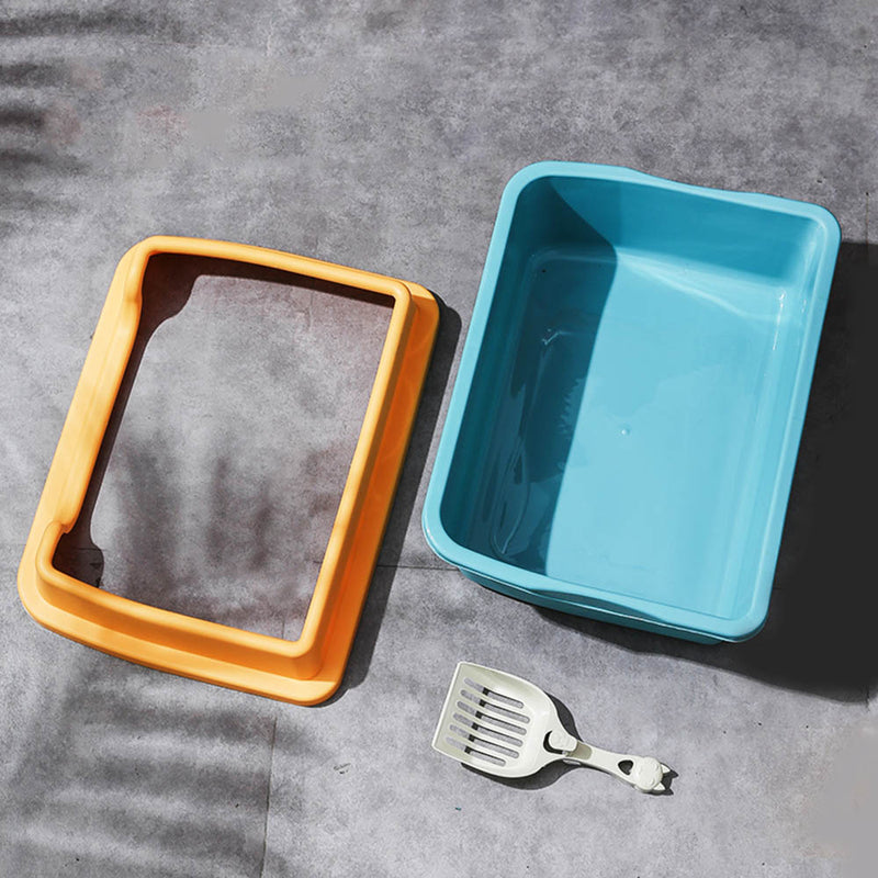 PAWS ASIA Manufacturers Pet Cleaning Simple Cute Semi Closed Large Space Cat Toilet Box