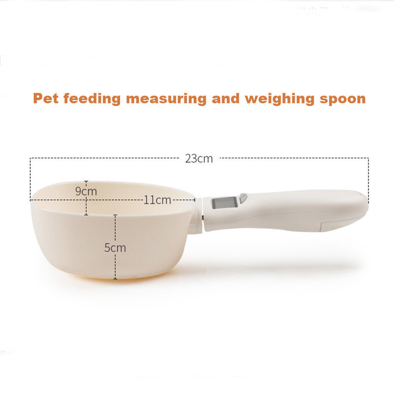 PAWS ASIA Suppliers Dropshipping Hot Sale Smart Digital  Quantitative Scale Pet Dog Food Weighning Spoon Cat