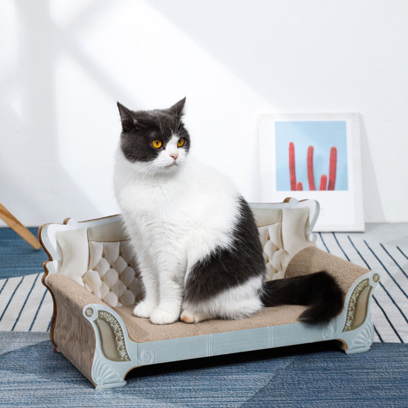 PAWS ASIA Wholesale Eco Friendly Corrugated Cardboard Latest Cute Large Sofa Cat Scratcher Toy