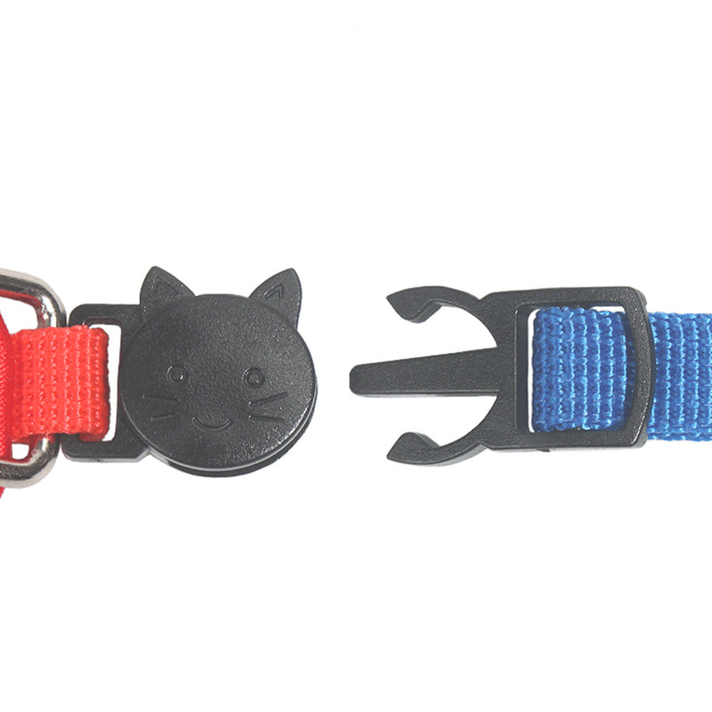 PAWS ASIA Supplier Nylon Cute Multi Color Luxury Adjustable Cat Collar Bow With Bell