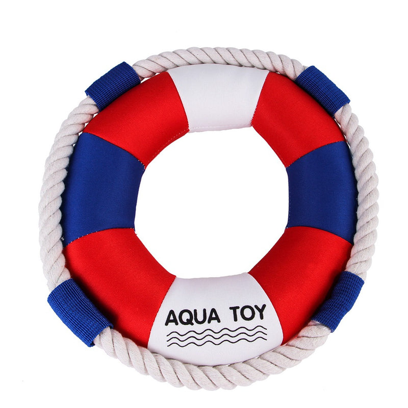 PAWS ASIA Wholesales Pet Products Toys Cotton Summer Sport Sturdy Swimming Ring Dog Toy