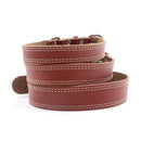 PAWS ASIA Supplier Luxury Thick Eco Friendly Cow Leather Heavy Duty Large Dog Collar