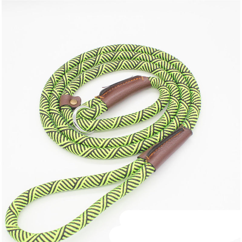 PAWS ASIA Factory White Luxury Durable Personalized Fancy Stripe Pet Dog Leash Thick Rope