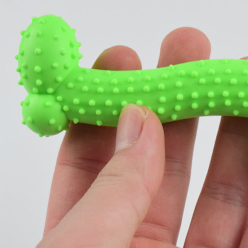 PAWS ASIA Manufacturers Direct Sale TPR Tooth Clean Spiky Molar Dog Bone Toy