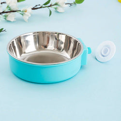 PAWS ASIA Suppliers Stainless Steel Modern Portable Adjustable Height Cage Hanging Dog Bowl