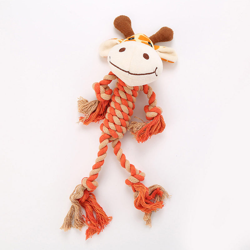 PAWS ASIA Wholesale Hot Sale Eco Cotton Interactive Plush Durable Pet Dog Chew Toys Rope