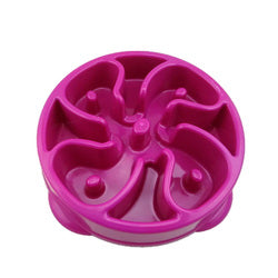 PAWS ASIA Supplier Custom Logo Design Eco Friendly Plastic Pet Slow Food Feed Dog Bowl