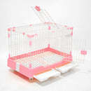 PAWS ASIA Suppliers Metal Cheap Indoor Breeding Rabbit Cage With Wheel For Sale