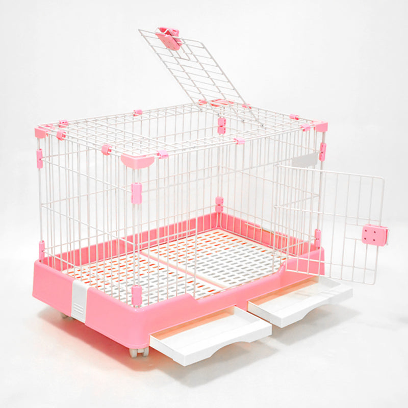 PAWS ASIA Suppliers Metal Cheap Indoor Breeding Rabbit Cage With Wheel For Sale