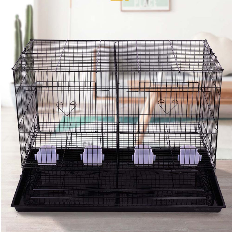 PAWS ASIA Wholesale Wire Big Double Breeding Love Parrot Poultry Pigeon Cage House With Tray