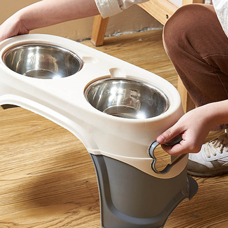 PAWS ASIA Wholesale Stainless Steel Eco Friendly Protect Spine Feeding Dog Bowl With Stand