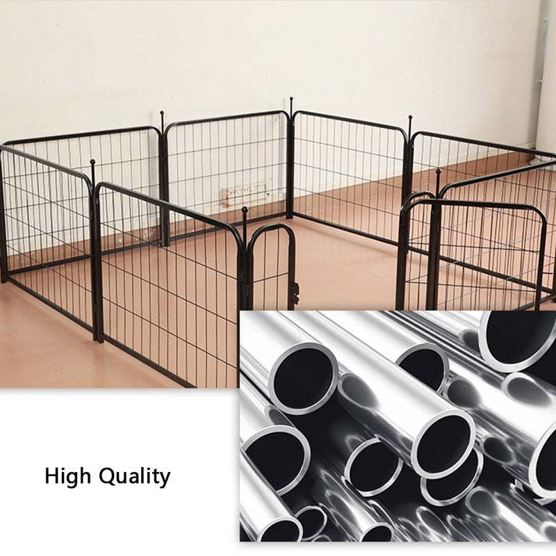 PAWS ASIA Suppliers Large Indoor Metal Foldable Expandable Dog Fence With 8 Panels Pet Exercise Kennel Playpen