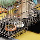 PAWS ASIA Wholesale Stackable Transport Large Steel Dog Cage Plastic Tray Chicken Rabbit House