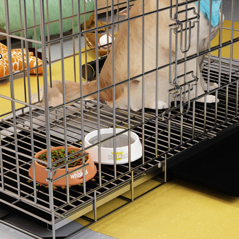 PAWS ASIA Wholesale Stackable Transport Large Steel Dog Cage Plastic Tray Chicken Rabbit House