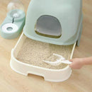 PAWS ASIA Suppliers New Design Eco Friendly Full Enclosed Pet Toilet Box Cat Litter Box With Drawer