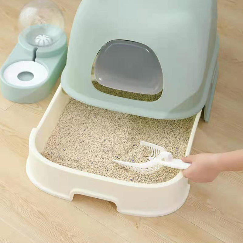 PAWS ASIA Suppliers New Design Eco Friendly Full Enclosed Pet Toilet Box Cat Litter Box With Drawer