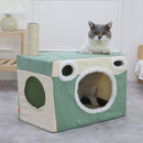 PAWS ASIA Manufacturer Sisal Cute Camera Shape Washable Foldable Cat Tunnel Toy Bed House