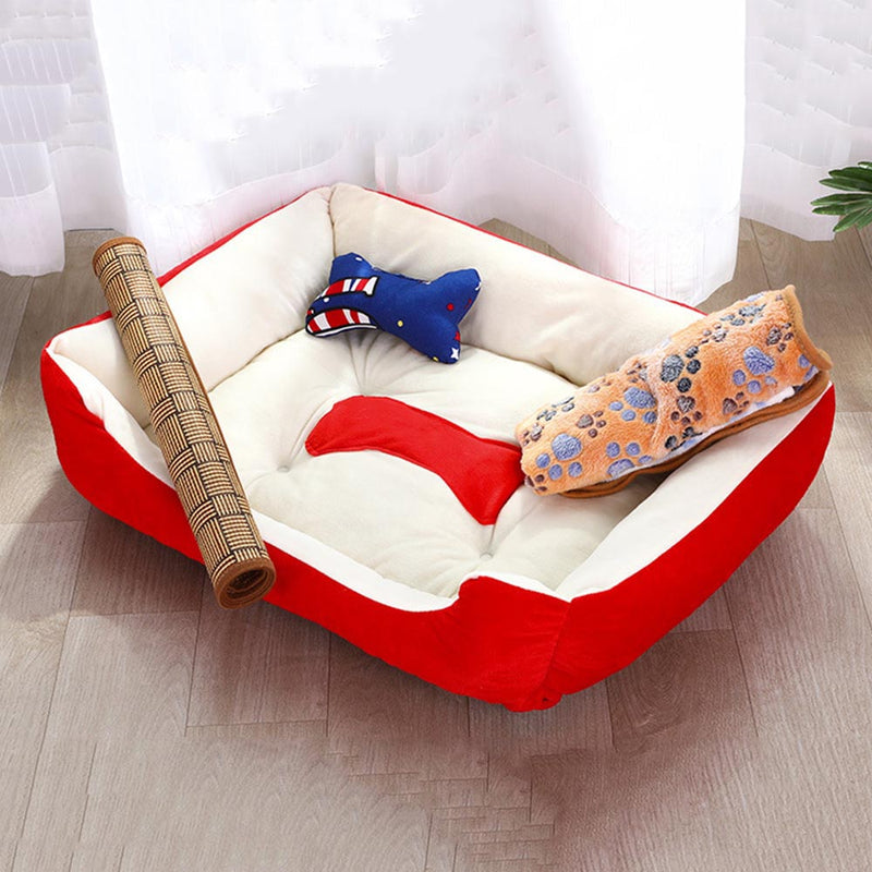 PAWS ASIA Manufacturers Cheap Wholesale Custom Eco Friendly Plush Travel Luxury Washable Big Calming Beds For Dogs