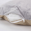 PAWS ASIA Factory Large Grey Indestructible Anti Anxiety Half Open Pet Cat Bed House Toy Dog