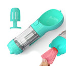 PAWS ASIA Lazada Popular High Quality Travel Dog Pet Bottle Water Multi Use Feeder With Food And Poop Bag