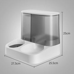 PAWS ASIA Suppliers New Storage Food Water Container Automatic Feeder Transparent Dog Bowl Cat