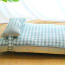PAWS ASIA Suppliers Modern Large Square Washable Soft Fluffy Stripes Pillow Cat Bed Dog