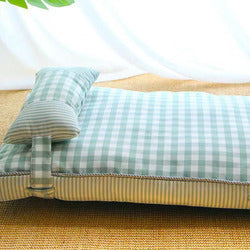 PAWS ASIA Suppliers Modern Large Square Washable Soft Fluffy Stripes Pillow Cat Bed Dog