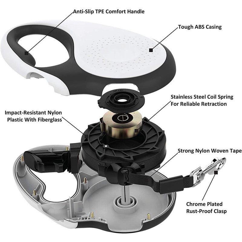 PAWS ASIA Wholesale Custom Hot Sale New Luxury Long Running Heavy Duty Retractable Dog Leash