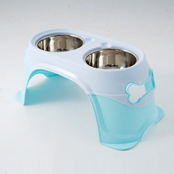 PAWS ASIA Wholesale Stainless Steel Eco Friendly Protect Spine Feeding Dog Bowl With Stand