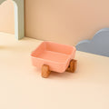 PAWS ASIA Factory Square Elevated Ceramic Pet Feeding Double Dog Cat Bowl With Wood Stand