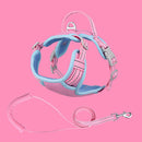 PAWS ASIA Factory Breathable Mesh Reflective Luxury Dog Leash Harness Vest With Handle