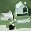 PAWS ASIA Suppliers Modern Luxury Enclosed Drawer Cat Litter Box With Mat Pet Toilet House