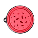 PAWS ASIA Factory Pet Feeding Eco Friendly Plastic Multi Color Travel Portable Slow Feeder Collapsible Dog Bowl