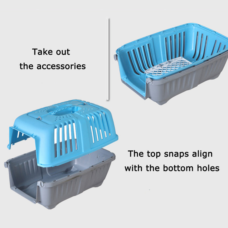 PAWS ASIA Factory Plastic Outdoor Cheap Giant Single Door Cat Dog Cage Carrier For Transport