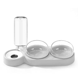 PAWS ASIA Wholesale Eco Friendly Plastic Modern Three Dog Bowl Cat Automatic Water Feeding