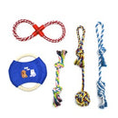 PAWS ASIA Manufacturers Chewing Interactive Eco Friendly Teeth Cleaning Assorted Dog Toy Set Rope