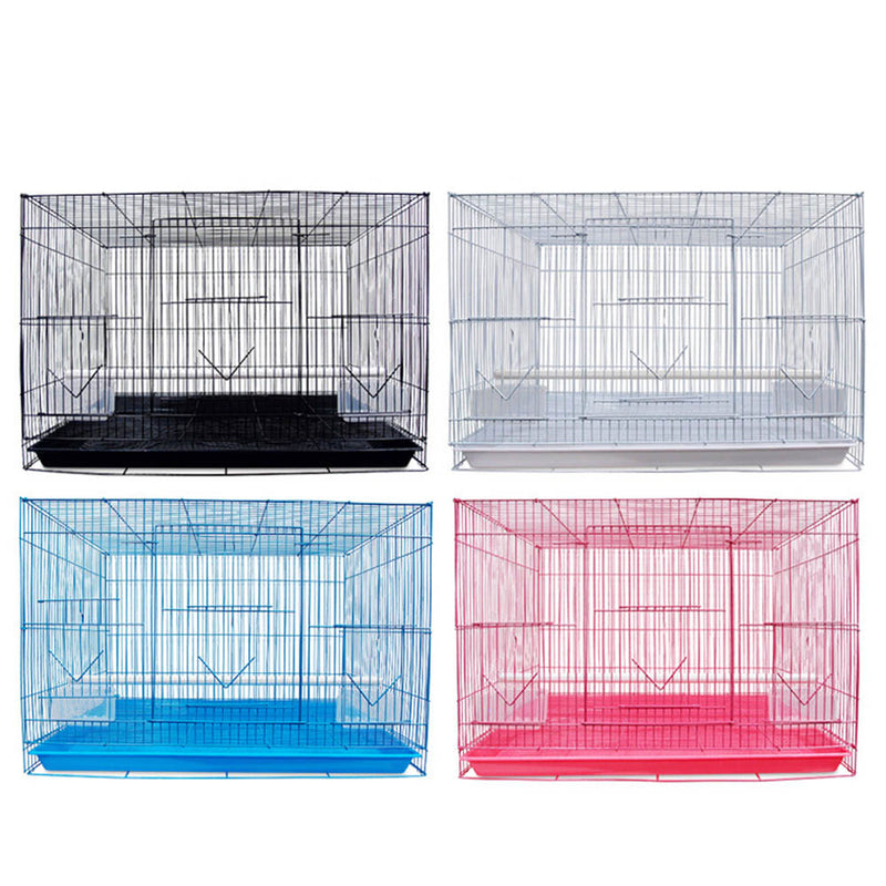 PAWS ASIA Suppliers Best Sell Pet House For Sale Wire Mesh Metal Square Small Bird Cages With Bowl